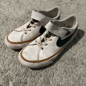 Boys White and Black Nike Shoes